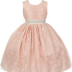 Flower Girl Dress Little Girls Big Girls Toddler Lace Easter Dance Party Dress